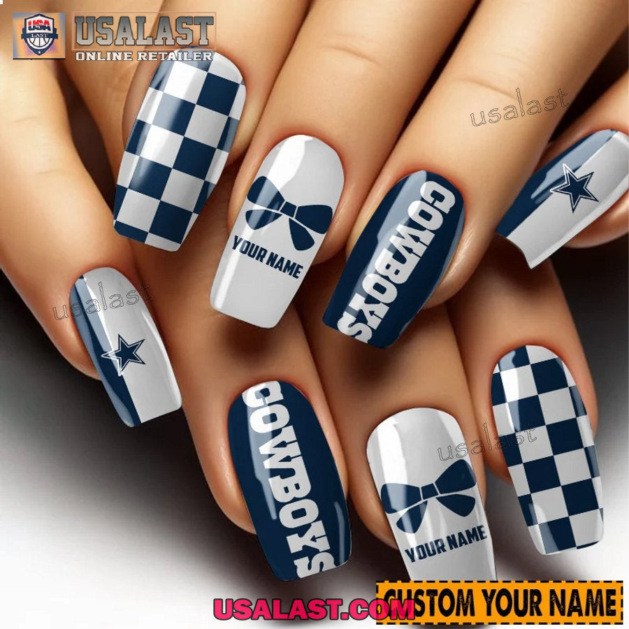Dallas Cowboys Women Custom Nails Set