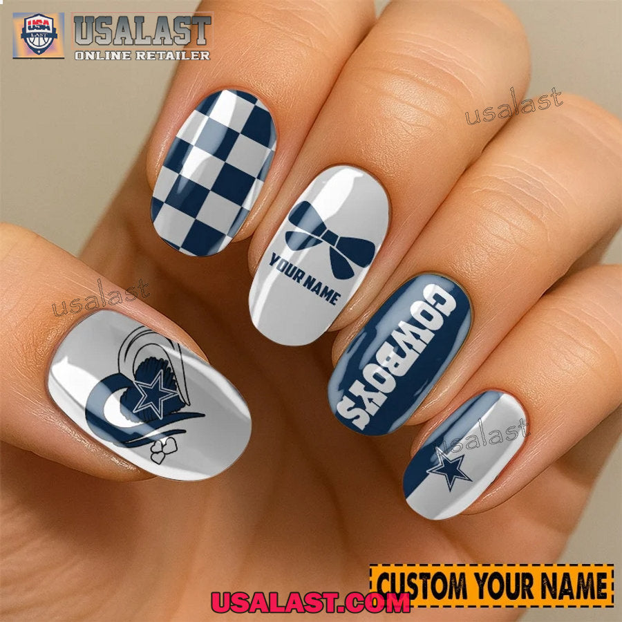 Dallas Cowboys Women Custom Nails Set