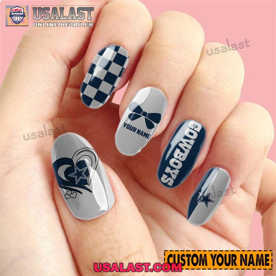 Dallas Cowboys Women Custom Nails Set