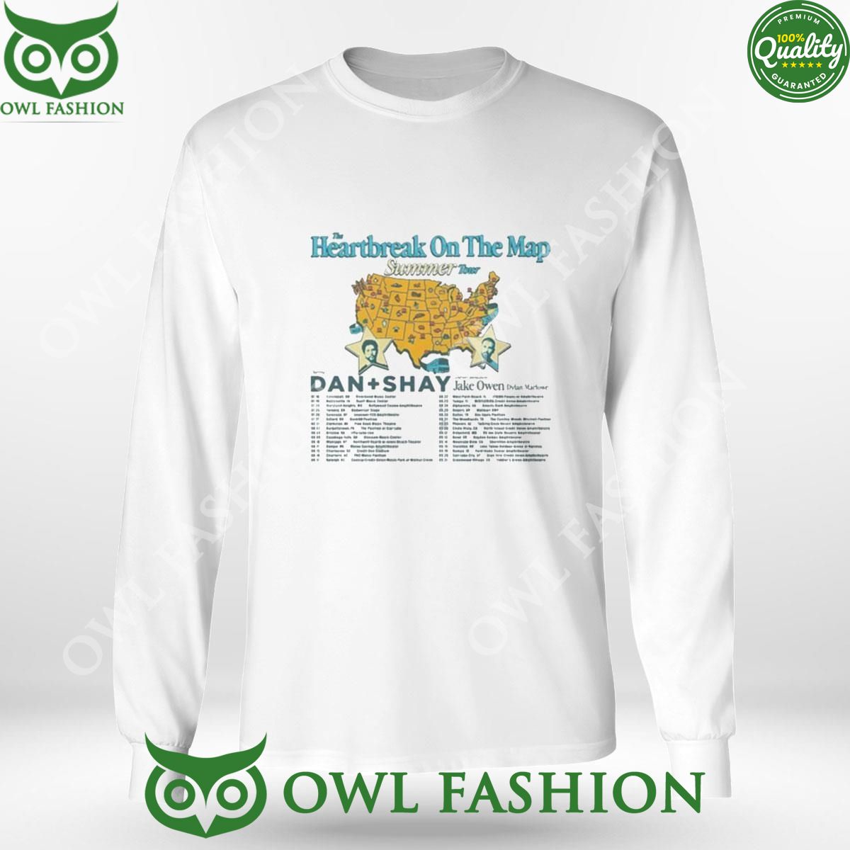 Dan And Shay Tour Heartbreak On The Map 2024 Tshirt Hoodie