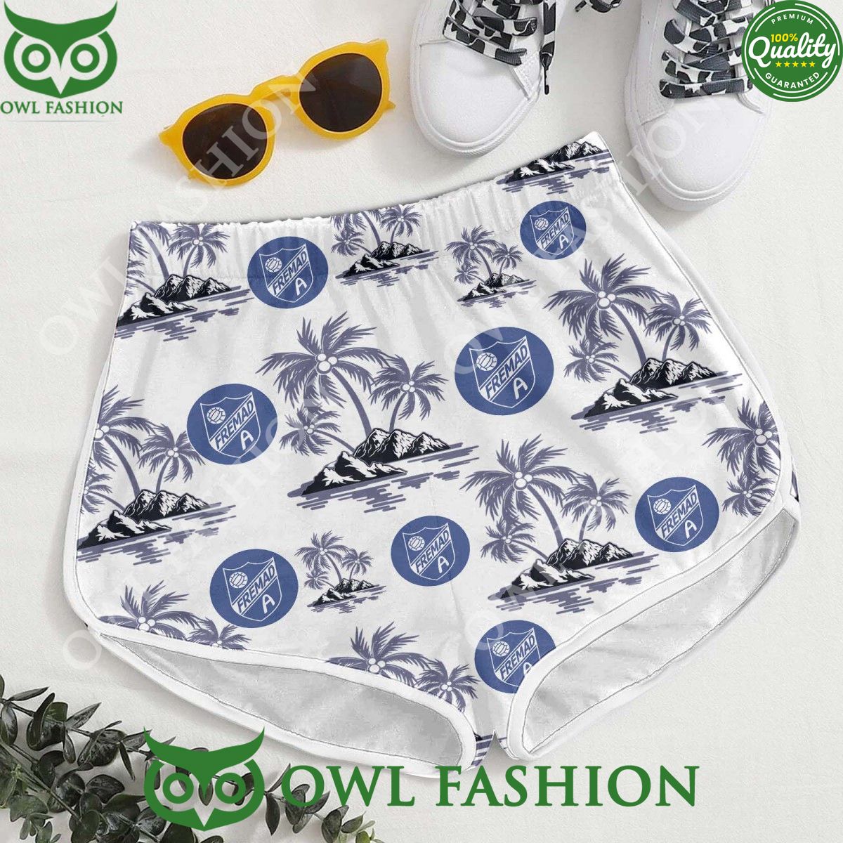 Danish FC Amager Football Coconut Island hawaiian shirt