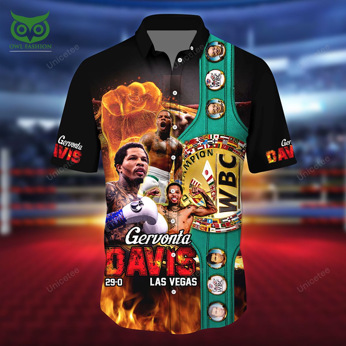 Davis Win Las Vegas WBC Boxing Hawaiian Shirt