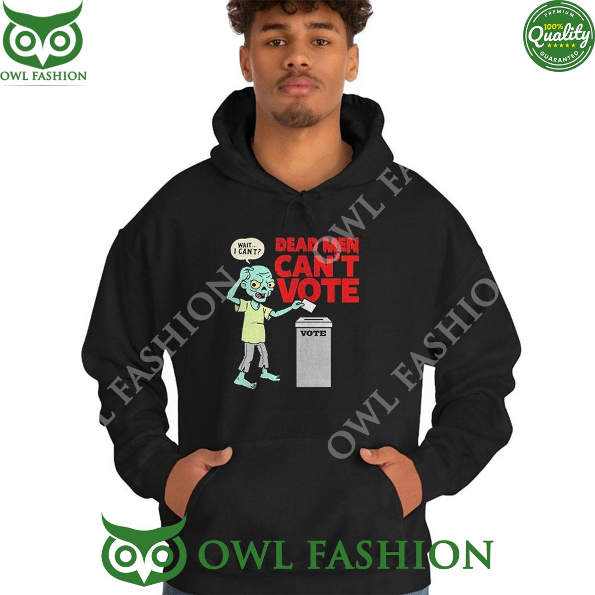 Dead Men Cant Vote Funny 2024 Election Spooky Tshirt Hoodie