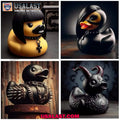 Death Rock Rubber Duck Figure Ornament
