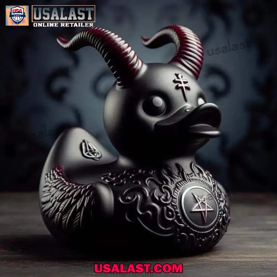 Death Rock Rubber Duck Figure Ornament