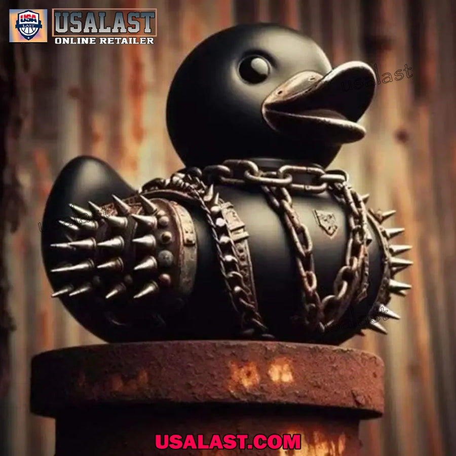 Death Rock Rubber Duck Figure Ornament