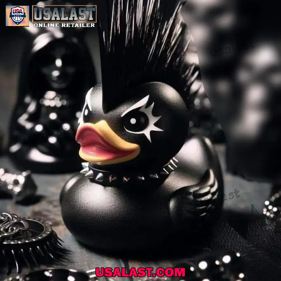Death Rock Rubber Duck Figure Ornament