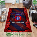 Decor Rugs Floor 82nd Airborne Military Veteran Rugs for Living Room Custom Your Name