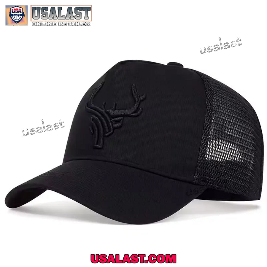 Deer Antlers Embroidery Logo Baseball Cap