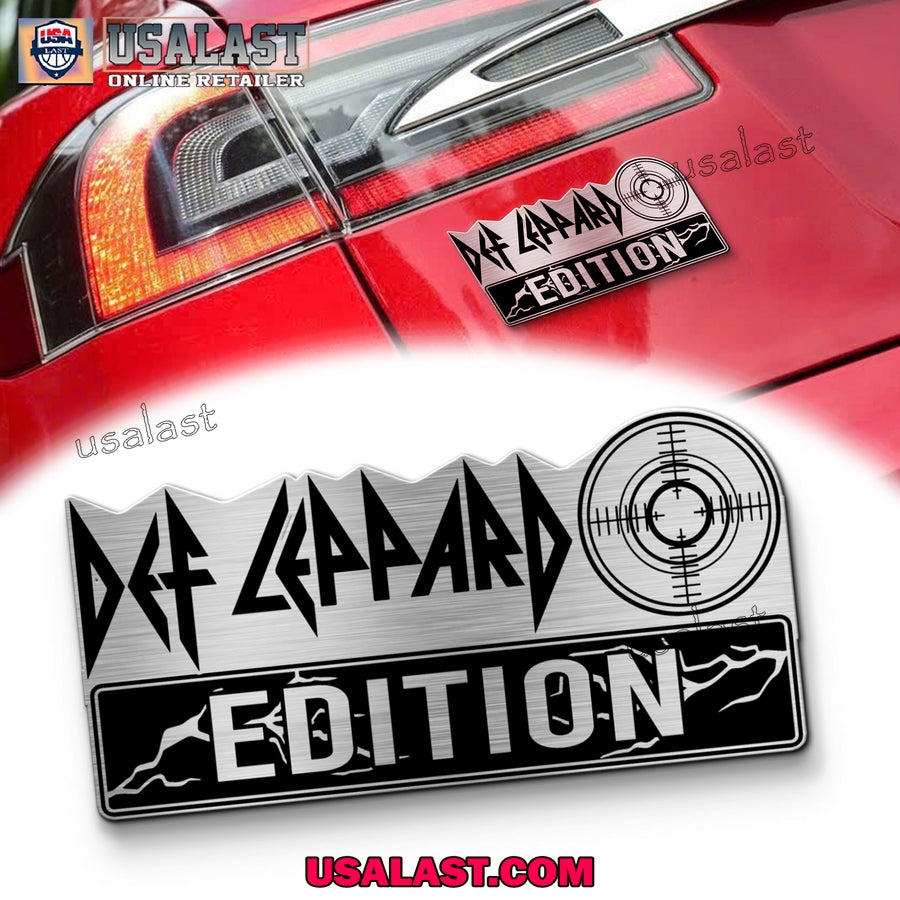 Def Leppard Edition 3D Engraved Car Name Emblem