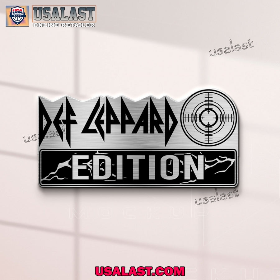 Def Leppard Edition 3D Engraved Car Name Emblem