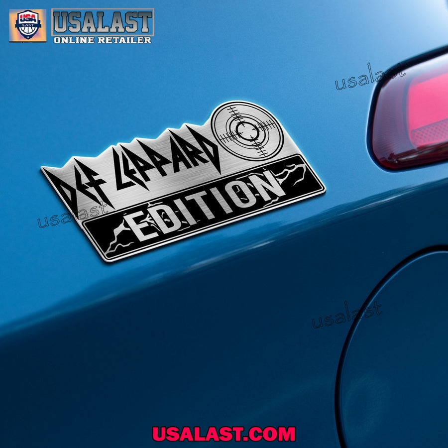Def Leppard Edition 3D Engraved Car Name Emblem