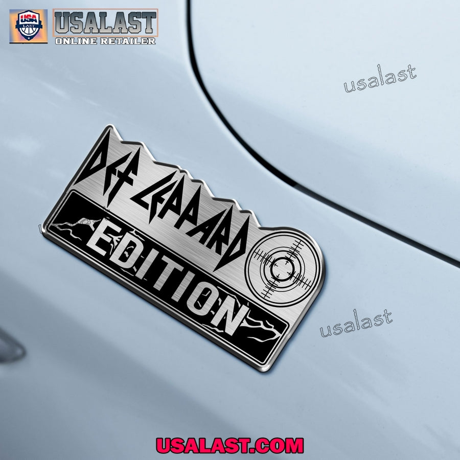 Def Leppard Edition 3D Engraved Car Name Emblem