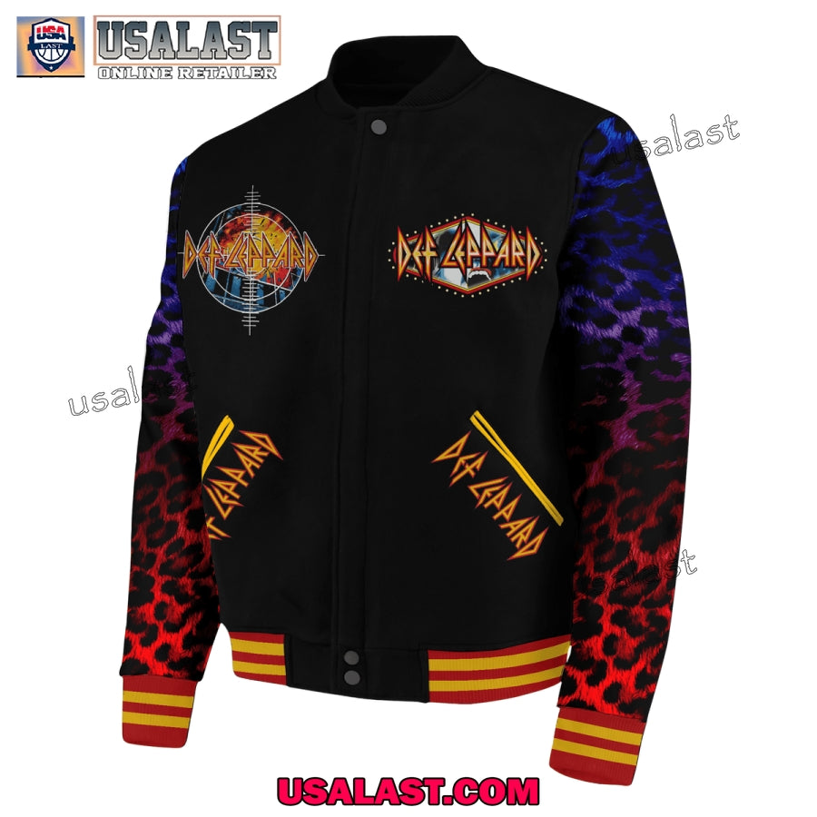 Def Leppard Pour Some Sugar On Me 2025 Tour Baseball Jacket