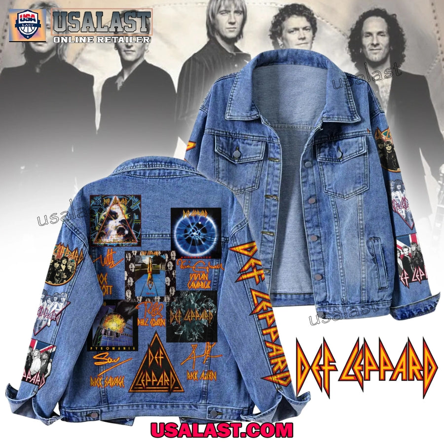 Def Leppard Signatures Custom Denim Jacket