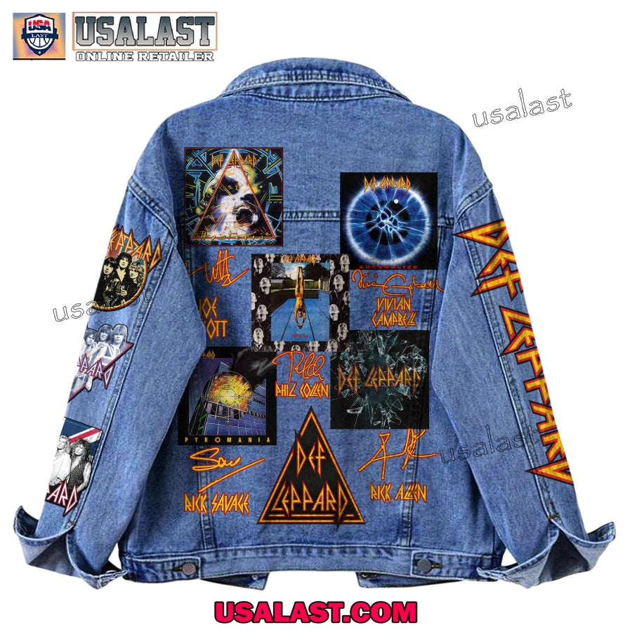 Def Leppard Signatures Custom Denim Jacket