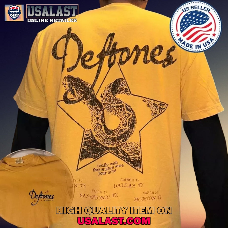 Deftones Texas Exclusive 2025 Tour T-Shirt