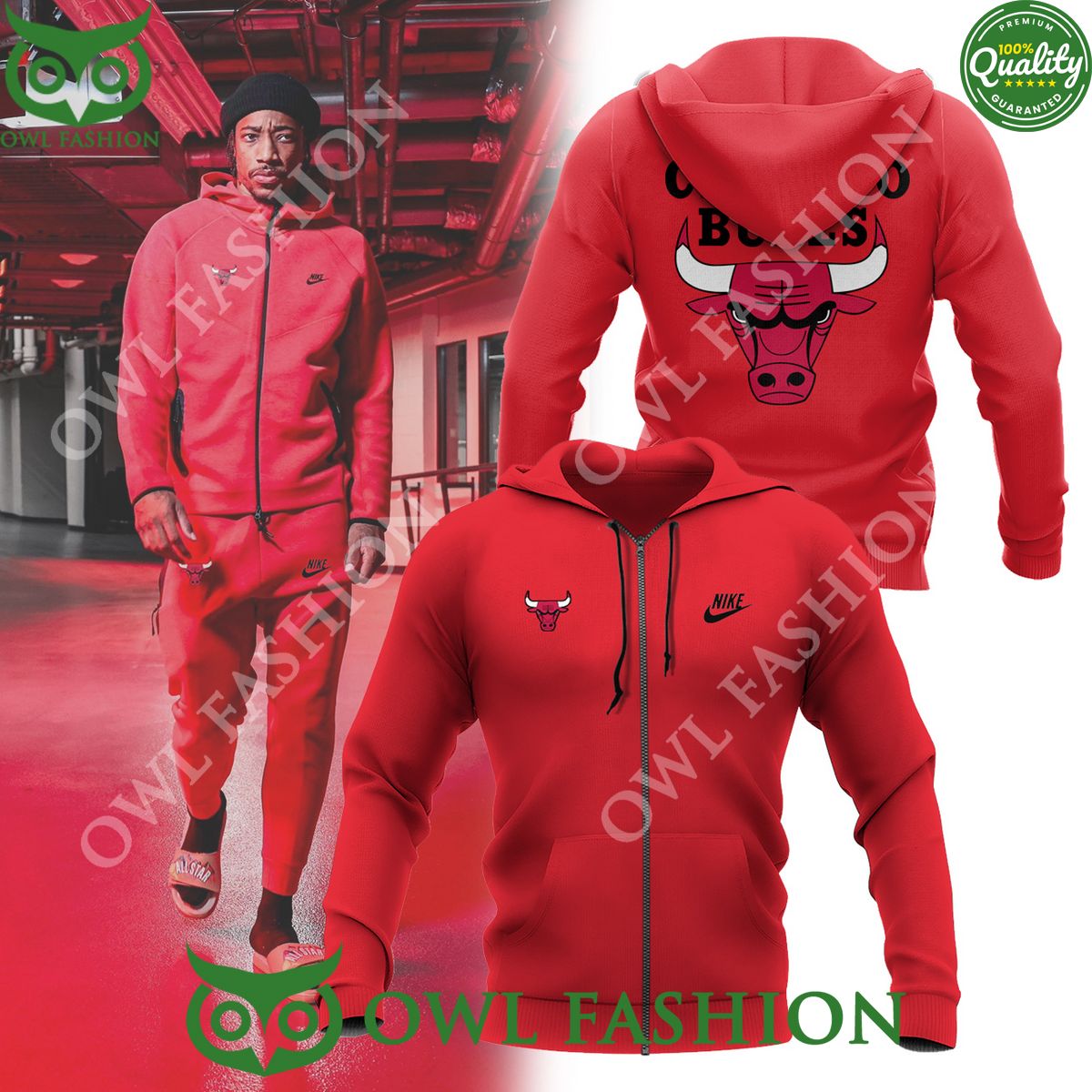 DeMar DeRozan Chicago Bulls Basketball Team NBA Zip Hoodie