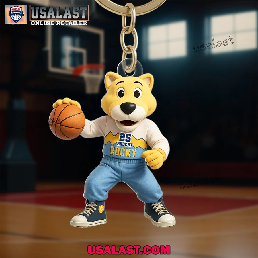 Denver Nuggets Mascot Custom Keychain, Hanging Ornament