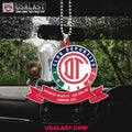 Deportivo Toluca FC Liga BBVA MX Campeon 2025 Car Ornament