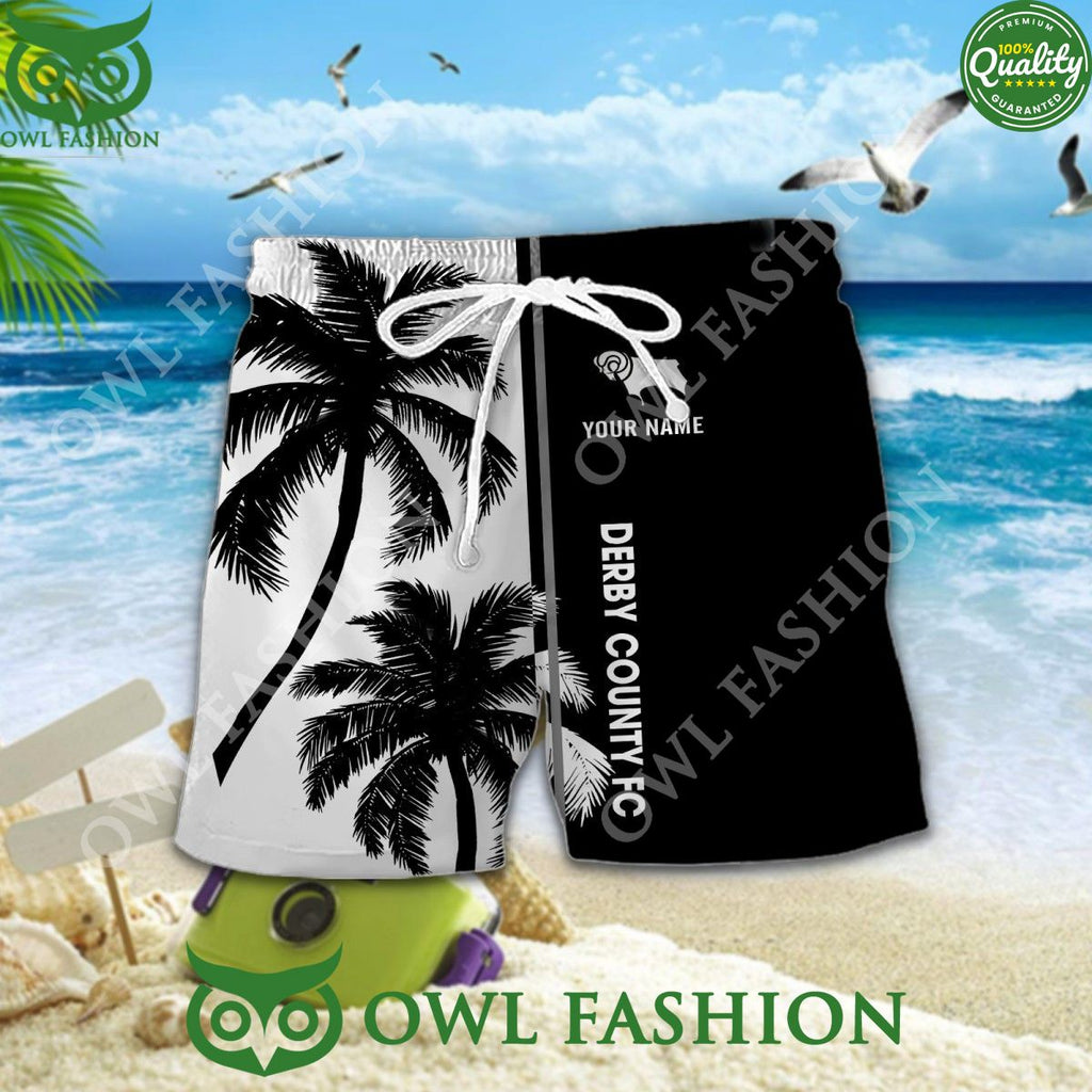 Derby County Personalized Green coconut tree 2024 Hawaiian Shirt