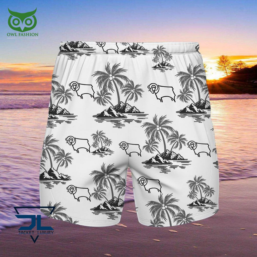 Derby County Premier League Championship Hawaiian Shirt Shorts