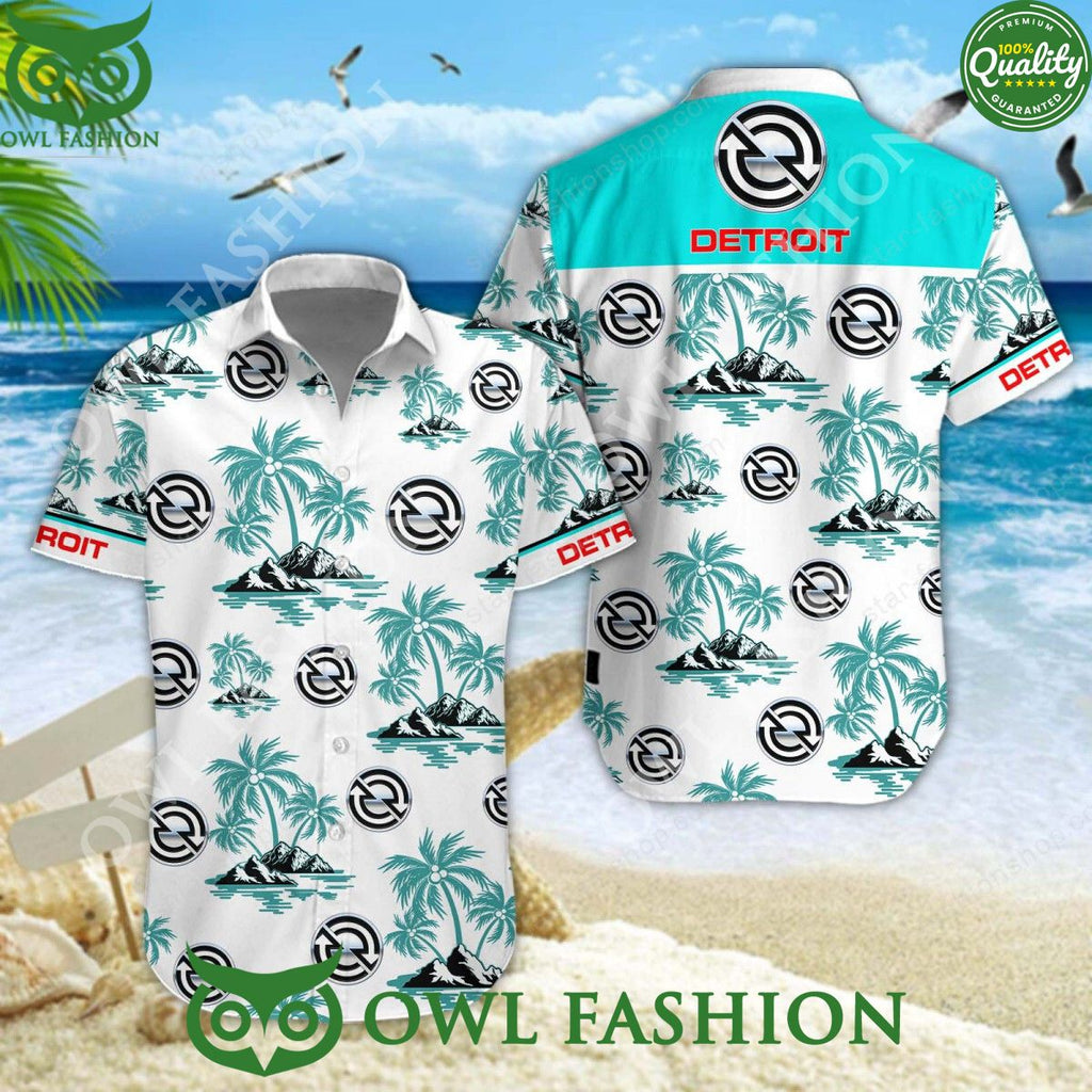 Detroit Diesel American diesel engine manufacturer hawaiian shirt and short