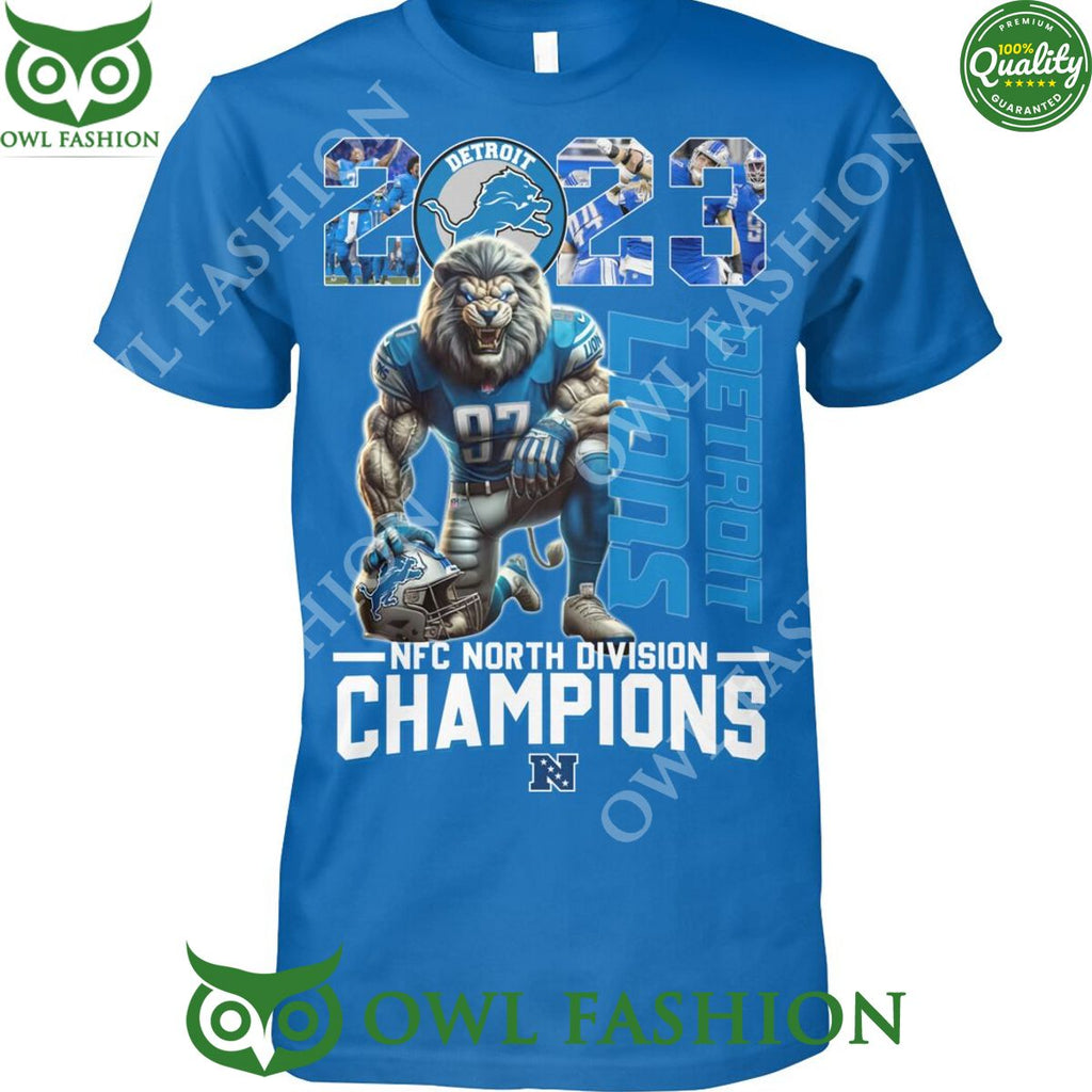 Detroit Lions 2023 NFC North Division Champions t shirt