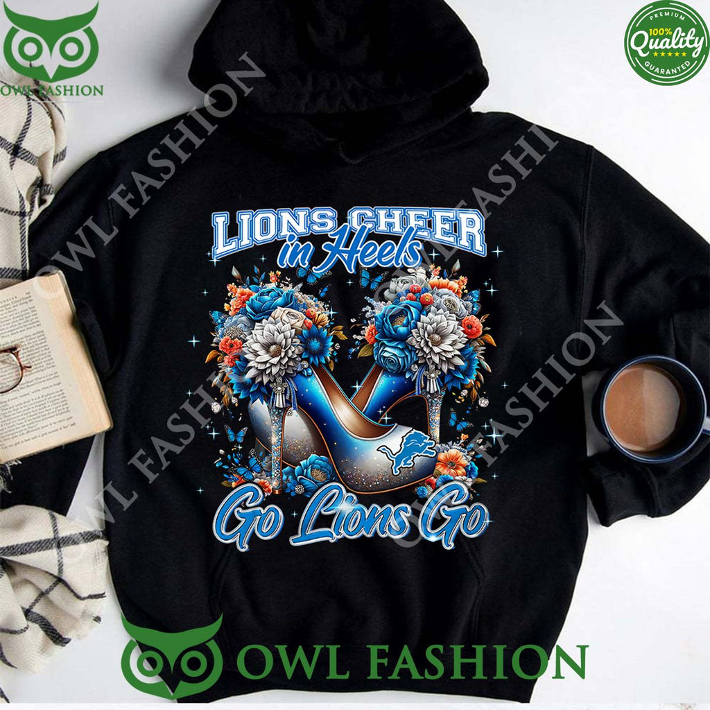Detroit Lions Cheer in Heels Go Lions Go t shirt