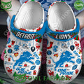 Detroit Lions Grit One Pride Mascot Christmas Crocs
