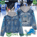 Detroit Lions One Pride Lion Nation For Life Denim Jacket