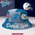 Detroit Lions Personalized Iconic Trendy Bucket Hat