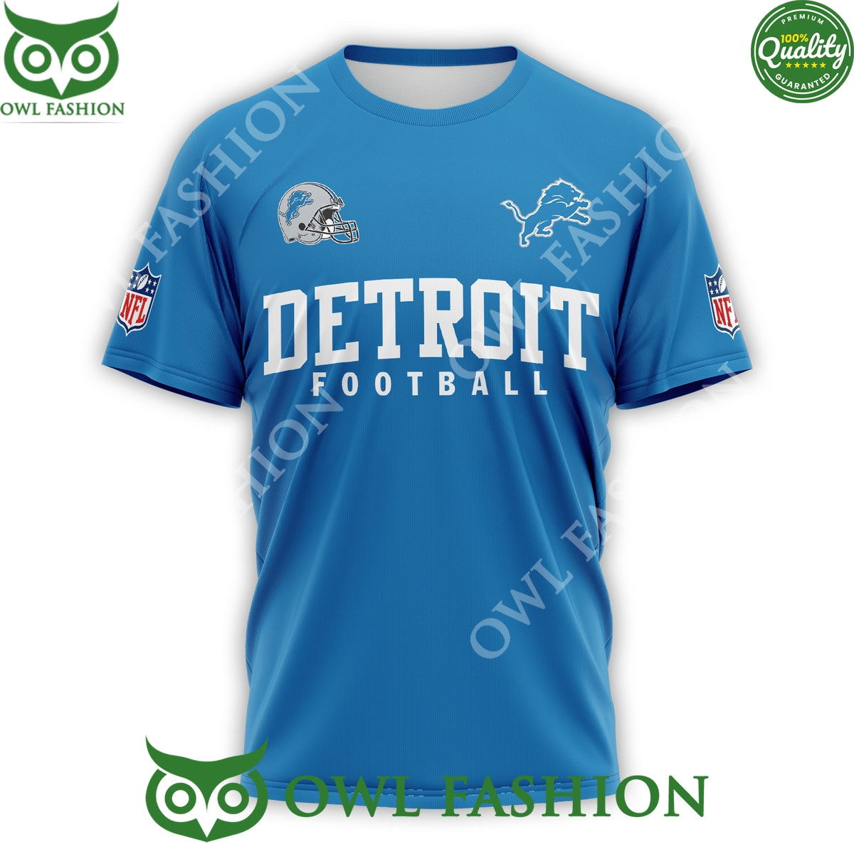 Detroit Lions They Not Like Us Football Blue t Shirt