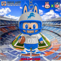 Detroit Lions x Labubu Monster Custom Acrylic Keychain, Decoration Ornament