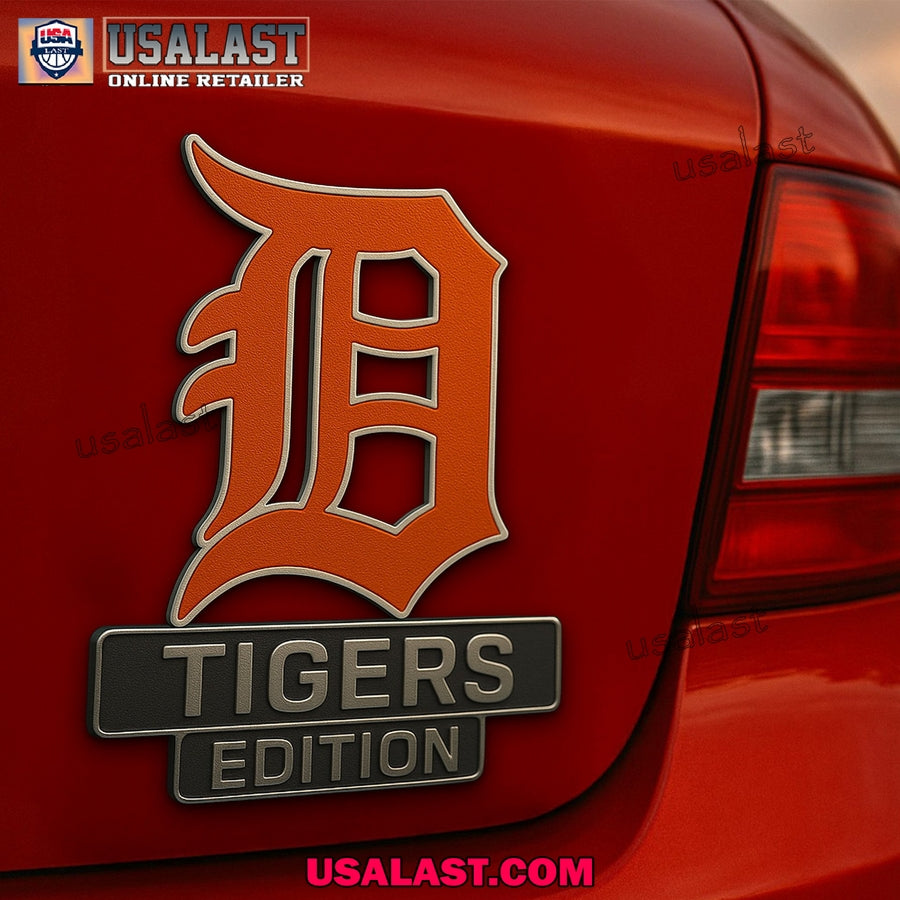 Detroit Tigers Car Emblem Custom 3D Badge