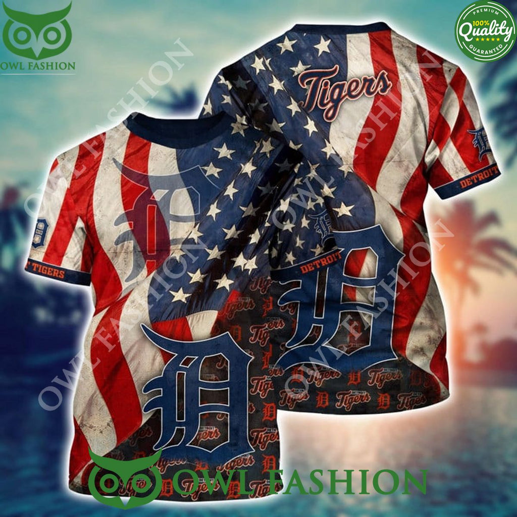 Detroit Tigers MLB Baseball Champion Hawaiian Shirt Independence Day