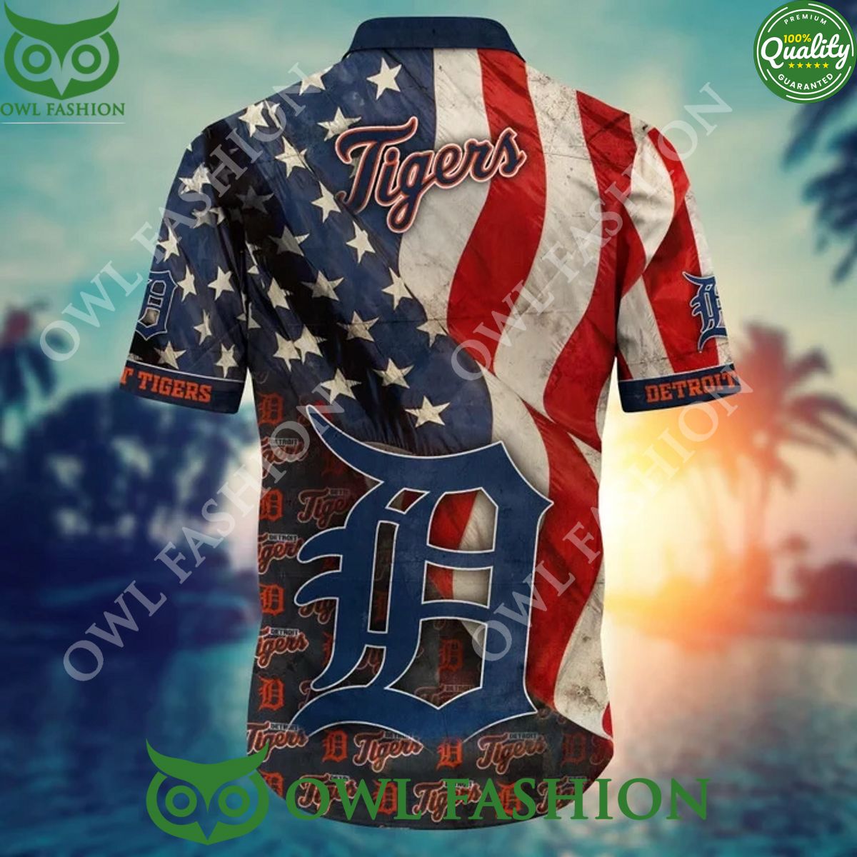 Detroit Tigers MLB Baseball Champion Hawaiian Shirt Independence Day
