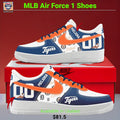 Detroit Tigers Personalized Air Force 1 Shoes