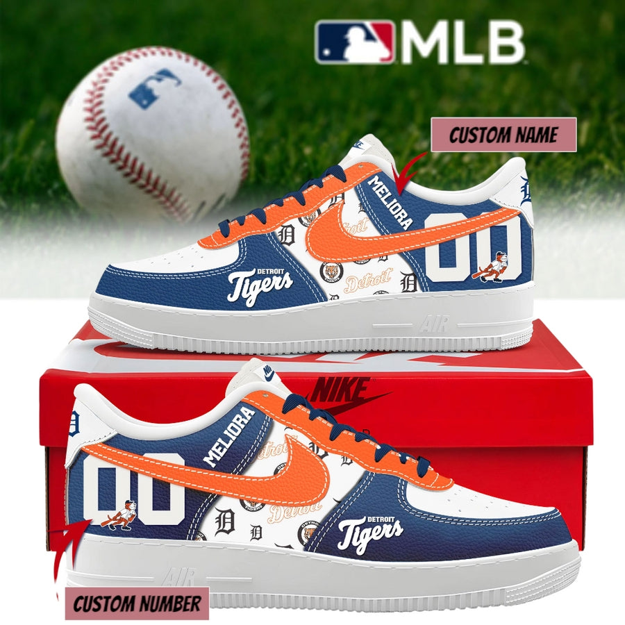 Detroit Tigers Personalized Air Force 1 Shoes
