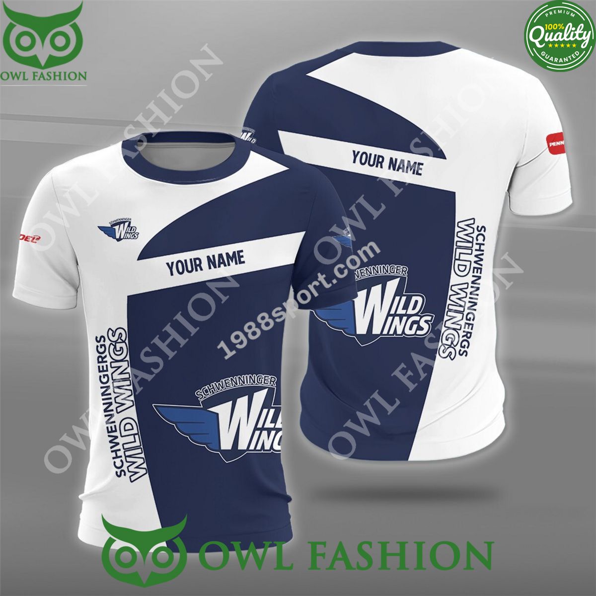 Deutsche Eishockey Liga Schwenninger Wild Wings Hockey Custom Name polo shirt