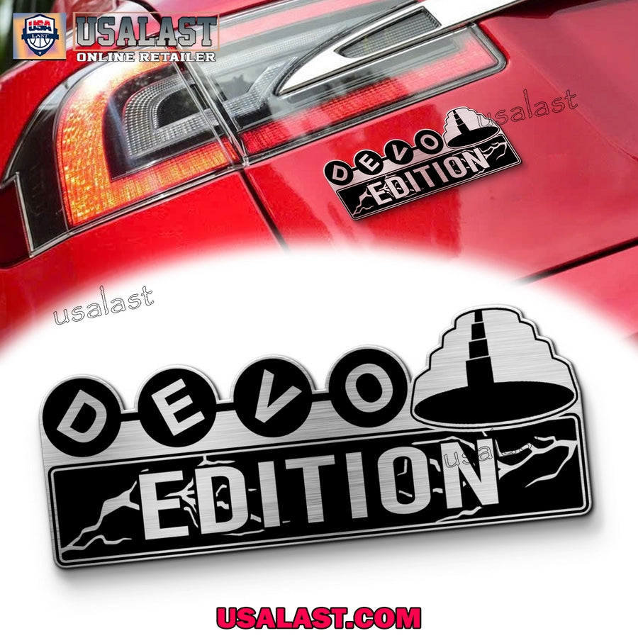 Devo Edition 3D Engraved Car Name Emblem