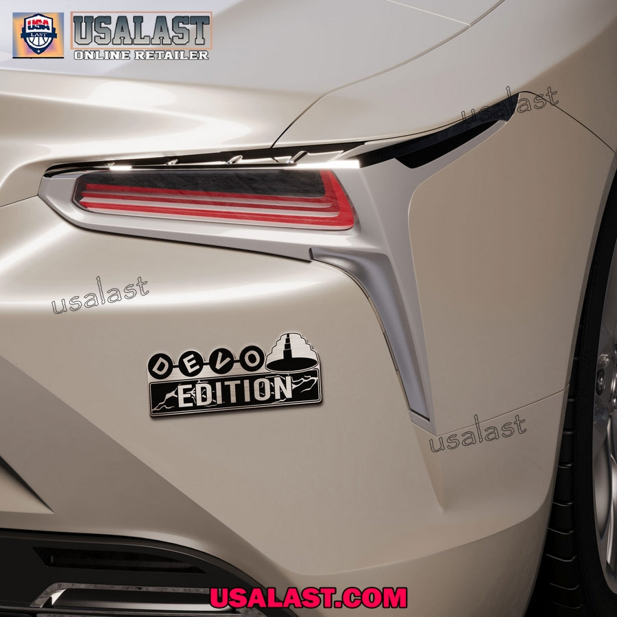 Devo Edition 3D Engraved Car Name Emblem