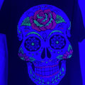 dia de muertos skull T-shirts Black Cotton Hoodie, Sweatshirt | RetroVerseTees.com