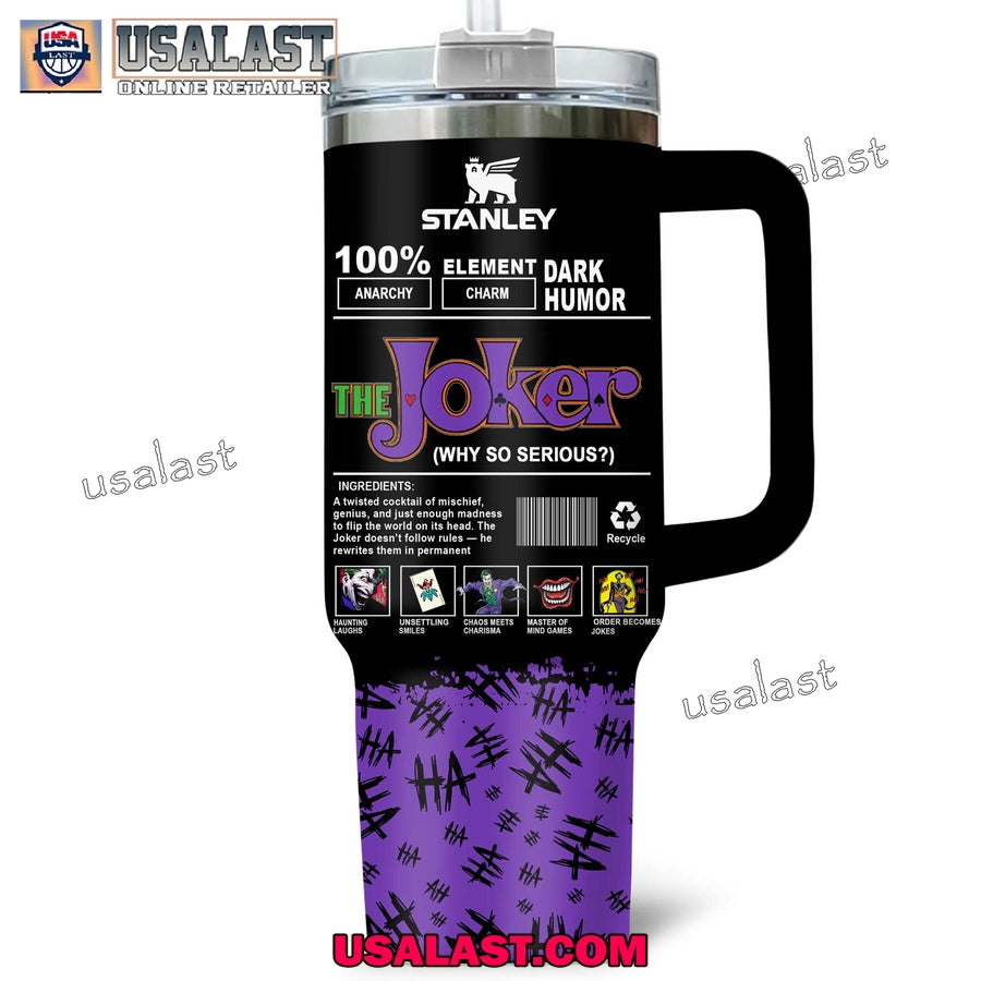 Joker Why So Serious Custom 40oz Tumbler Cup