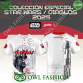 Diablos Rojos del México x Star War New Jersey Death star baseball jersey shirt