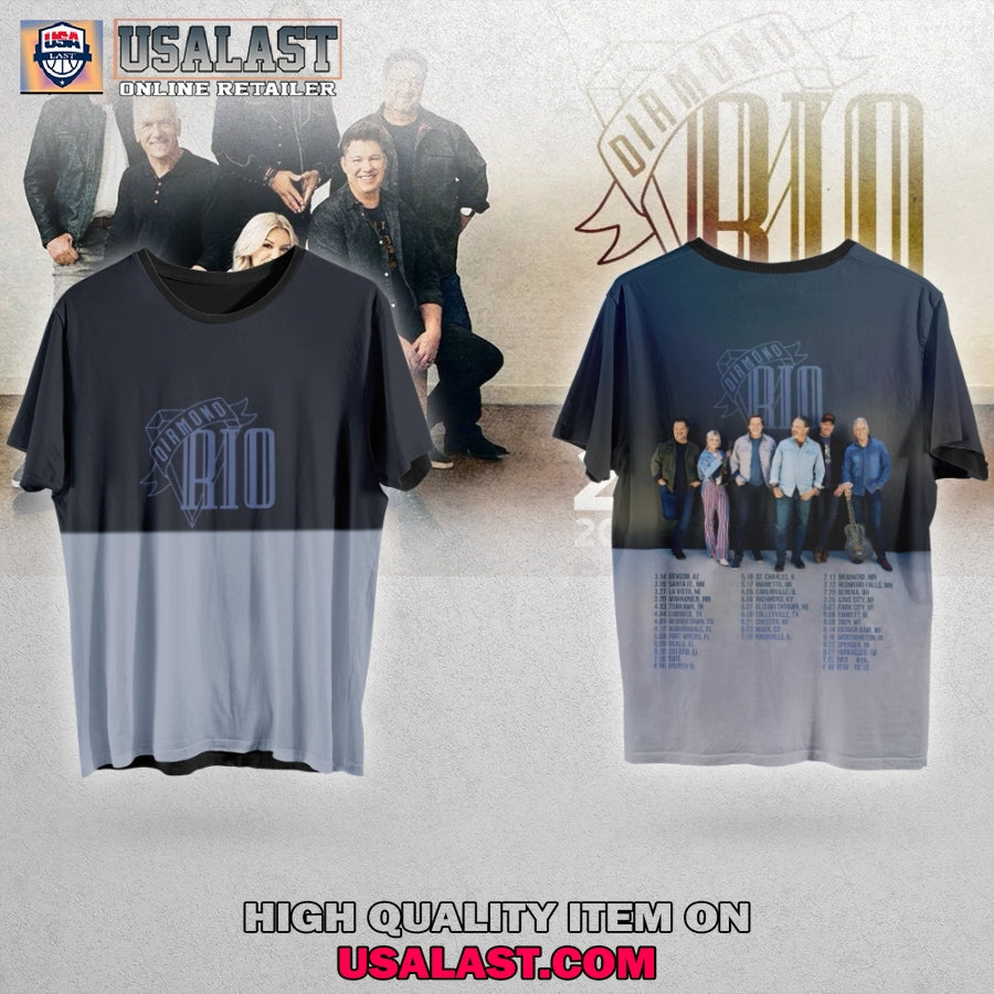 Diamond Rio Tour 2025 3D T-Shirt