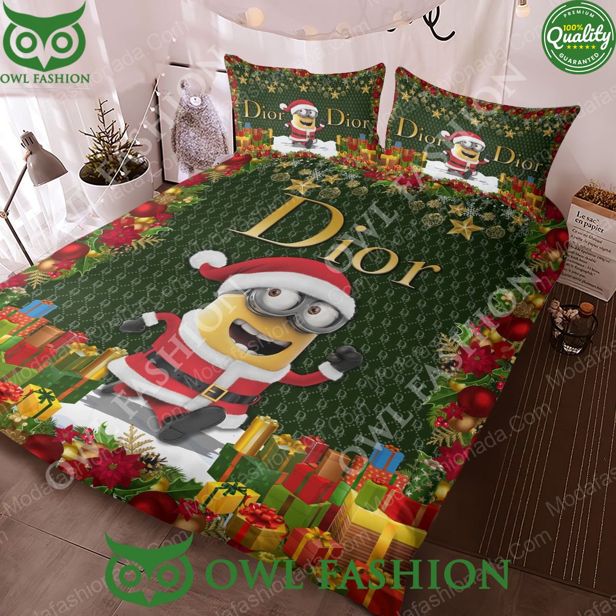 Dior Christmas Minion Premium Bedding Sets