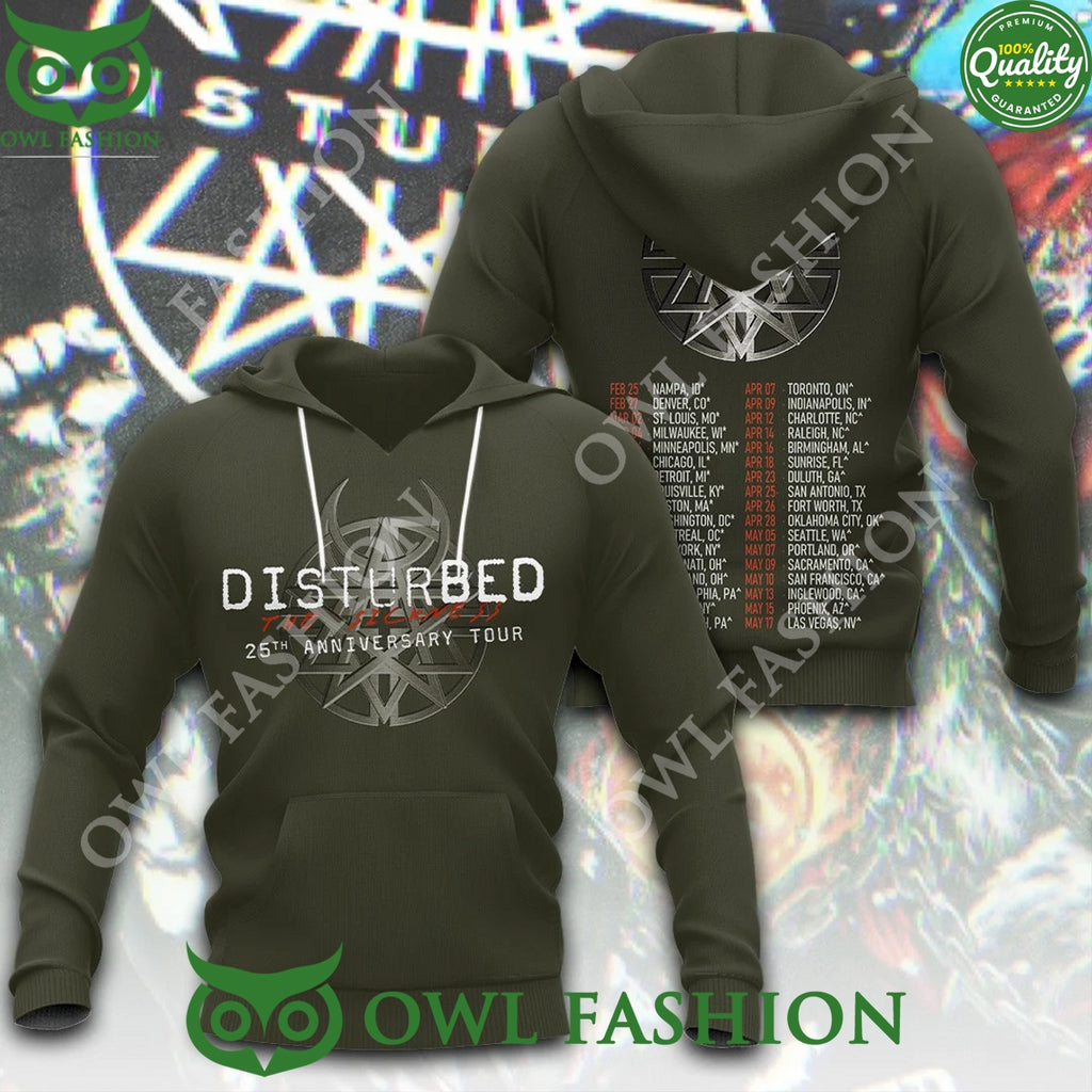 Disturbed The Sickness 25th Anniversary Tour 2025 t shirt