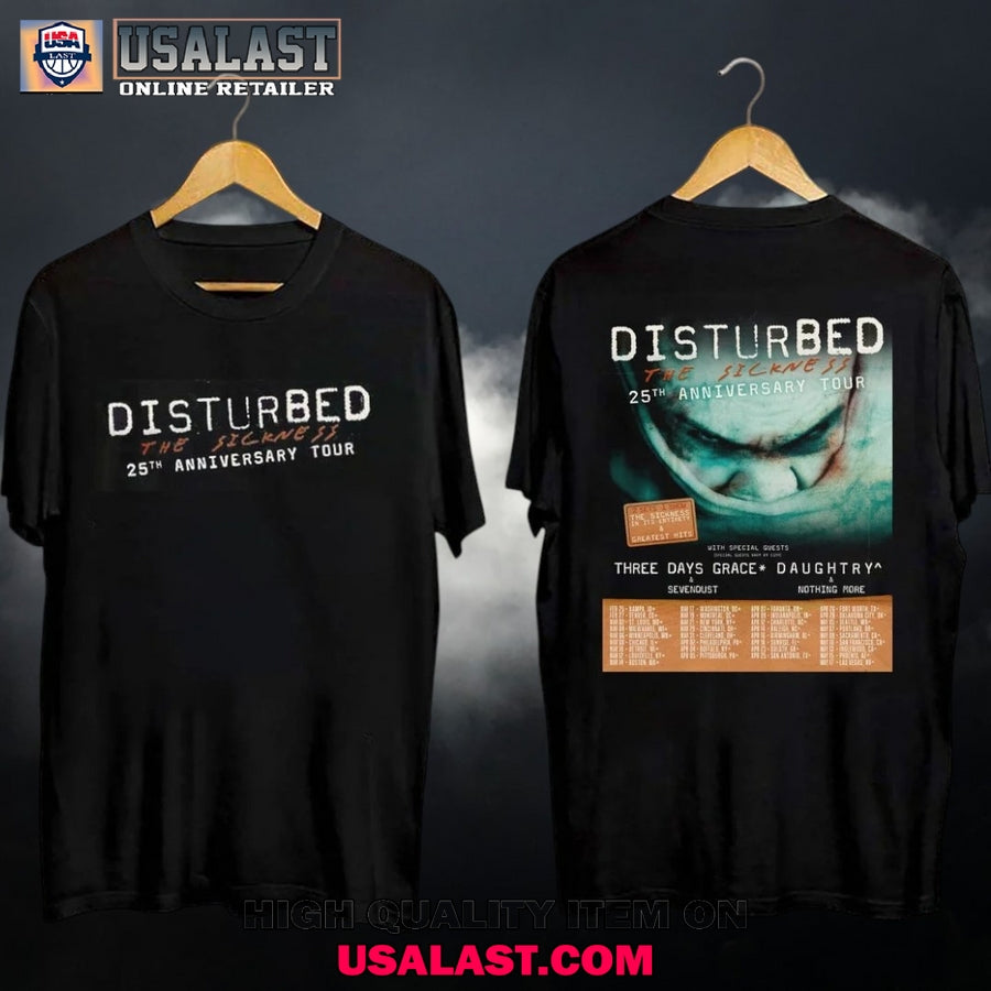 Disturbed The Sickness 25th Anniversary Tour Date 2025 Shirt