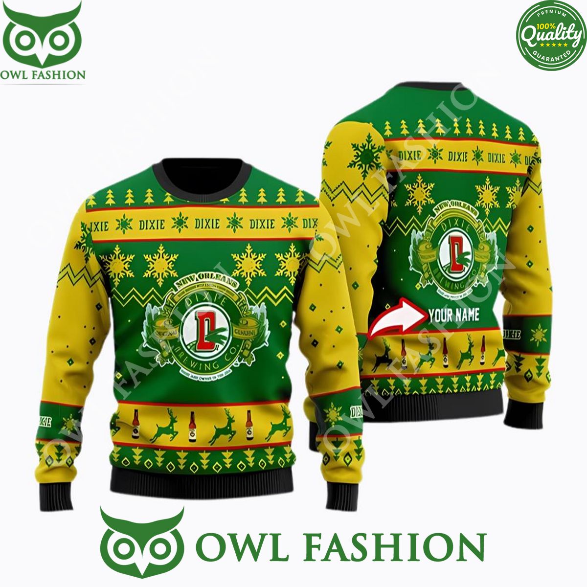 Dixie Beer Custom Christmas Sweater Jumpers